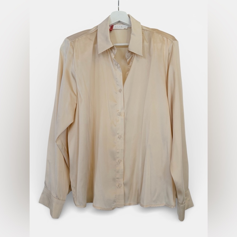 ASTR The Label Satin Button Up